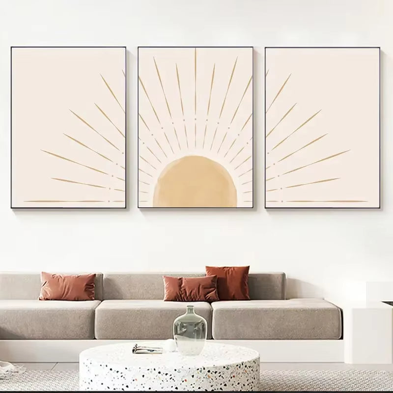 Affiche Triptyque Soleil