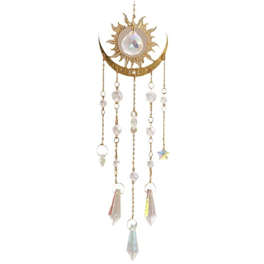 Attrape Soleil Pendentif Cristal sur fond blanc