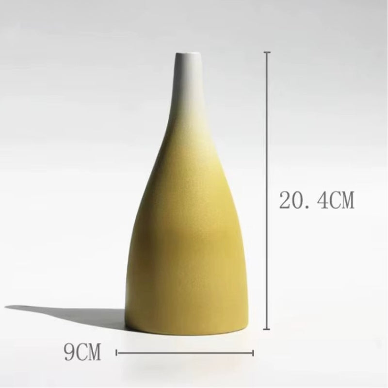 Vase Céramique Dégradé Jaune